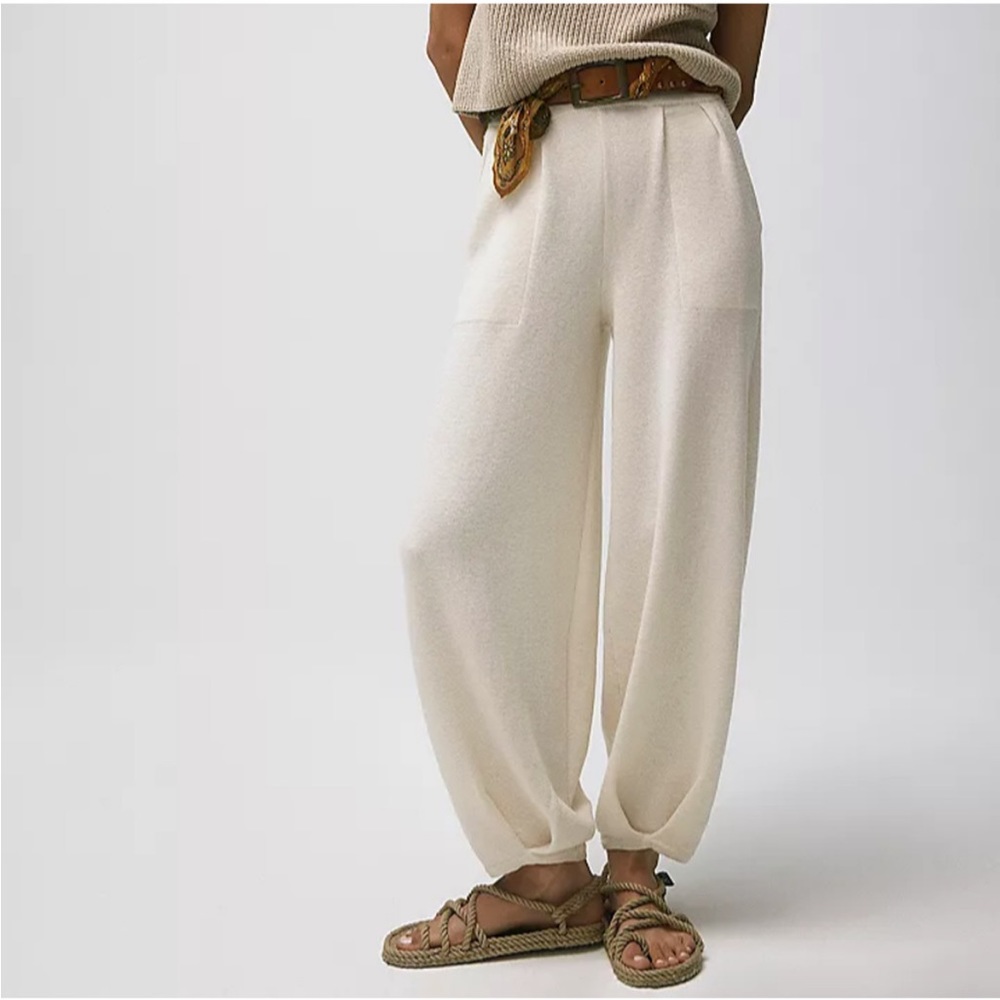 Free People Beach freya Knit Pants Balloon Tapered Wide Leg Pant Womens XS